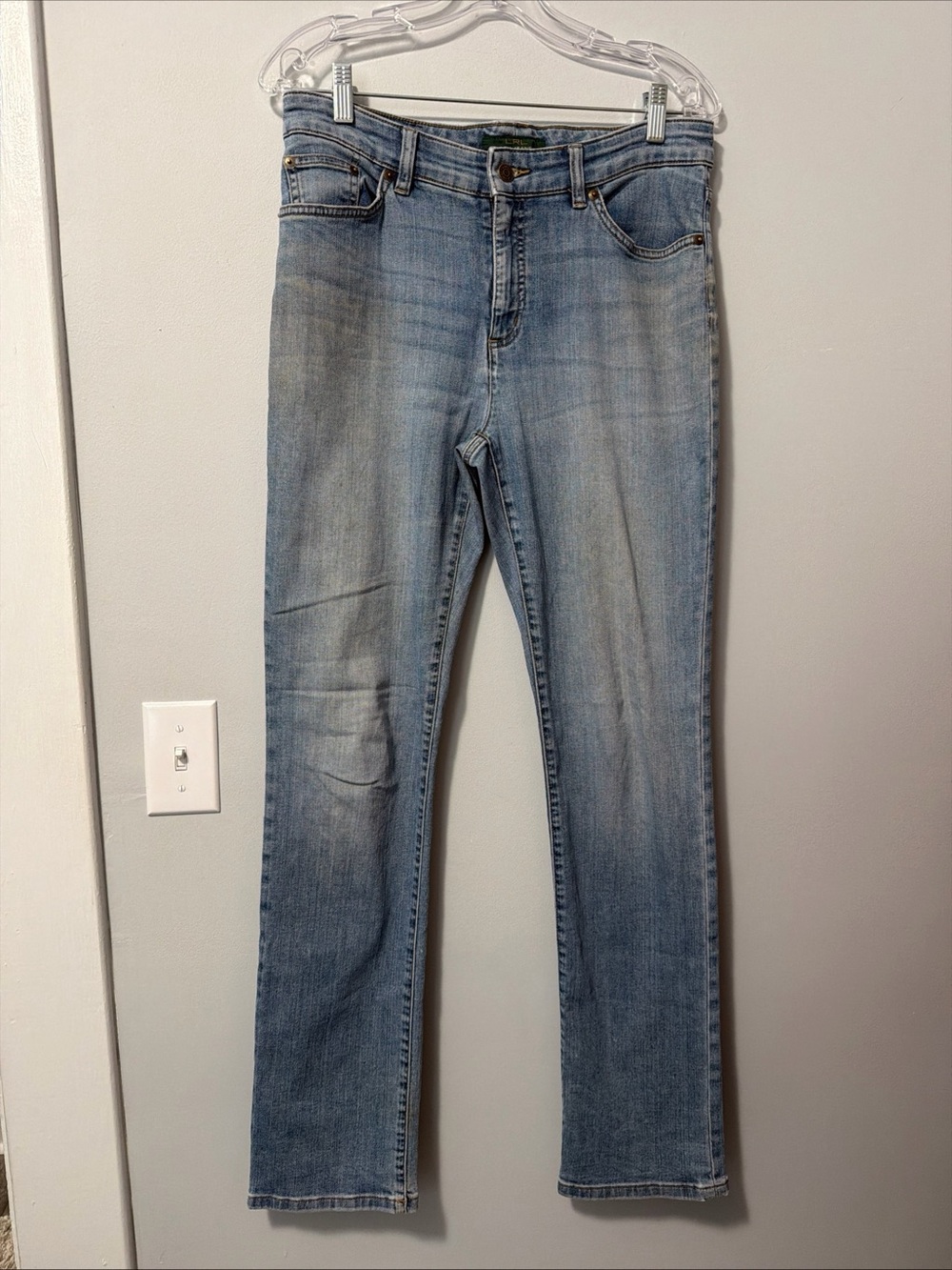 Lauren Jeans Co. Ralph Lauren LRL Womens Size 10 Blue Classic Straight Stretch